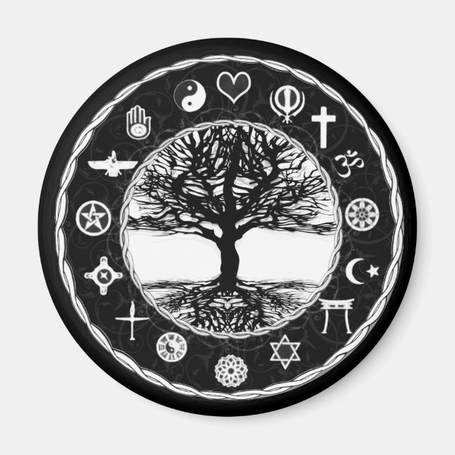 Weltfrieden Magnet (Vorne)