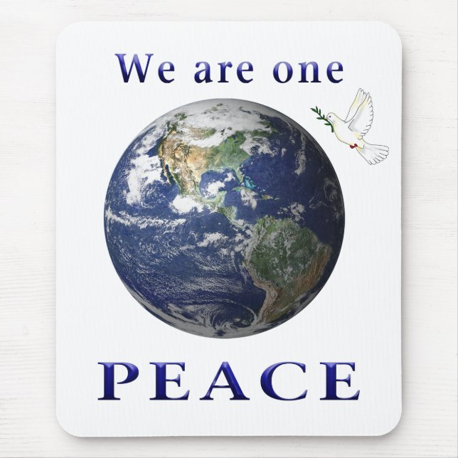 Weltfrieden Mousepad (Vorne)