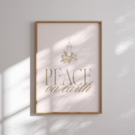 Weltfrieden Neutral Candle Weihnachtsgebäck Poster