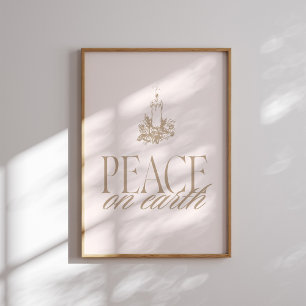 Weltfrieden Neutral Candle Weihnachtsgebäck Poster