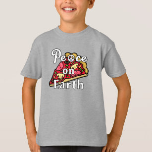 Weltfrieden, Pepperoni Pizza Junk Food Feinschmeck T-Shirt