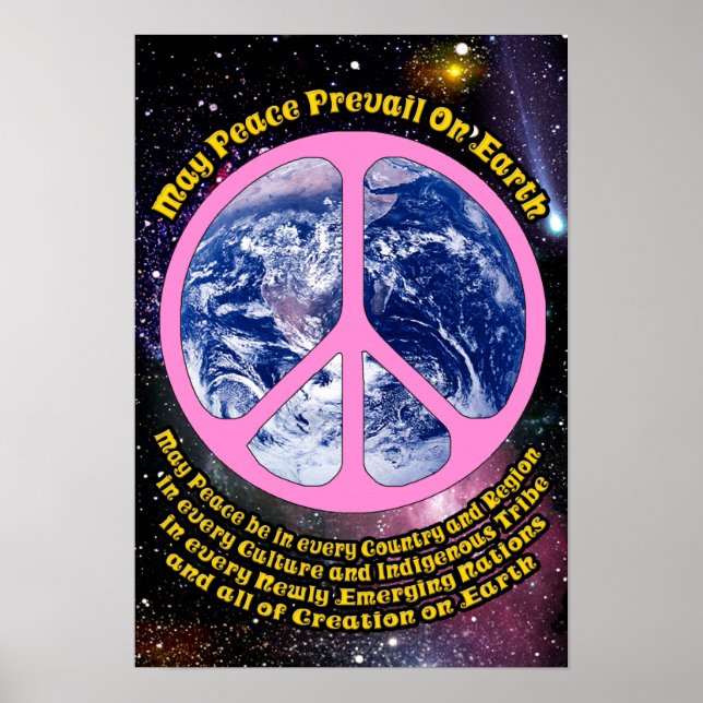 Weltfrieden Poster (Vorne)