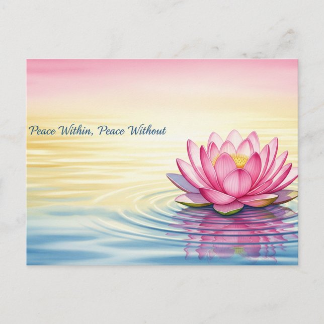 Weltfrieden Postkarte (Vorderseite)