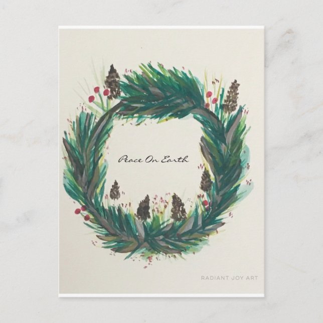 Weltfrieden Postkarte (Vorderseite)