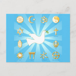 Weltfrieden Postkarte