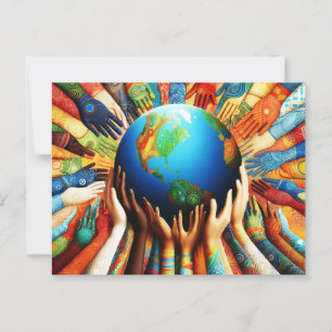 Weltfrieden Postkarte