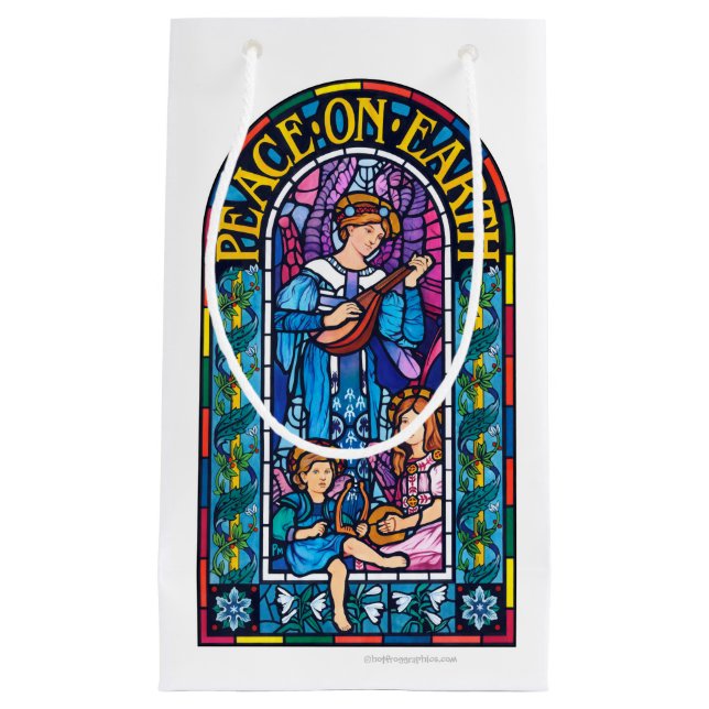 Weltfrieden Pre-Raphaelite kleine Geschenktasche Kleine Geschenktüte (Vorderseite)