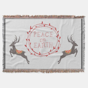 Weltfrieden Reindeer Holiday Decke