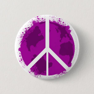 Weltfrieden, rosa button