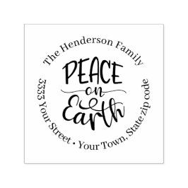 Weltfrieden Rücksendeadresse Selbstfarbige Briefma Permastempel