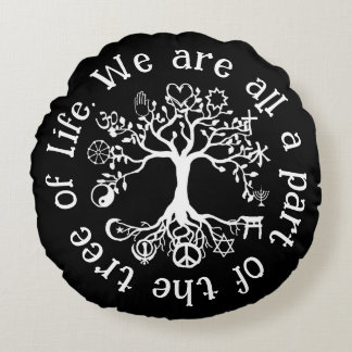 Weltfrieden Rundes Kissen