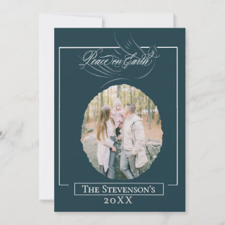 Weltfrieden Script Holiday Card Feiertagskarte