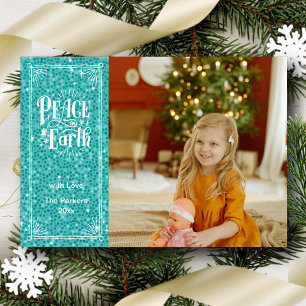 Weltfrieden Sparkling Blue Glitzer Weihnachten