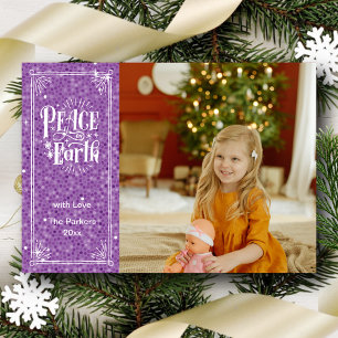 Weltfrieden Sparkling Lila Glitzer Weihnachten