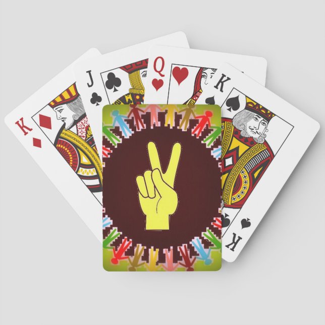 WELTFRIEDEN SPIELKARTEN (Rückseite)