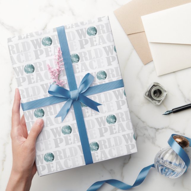 Weltfrieden stilvoll und modern geschenkpapier (Schenken)