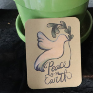 Weltfrieden taub der Hoffnung friedliche Kunst Feiertagskarte