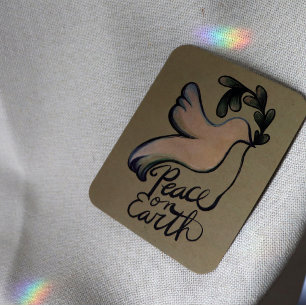 Weltfrieden taub der Hoffnung friedliche Kunst Feiertagskarte