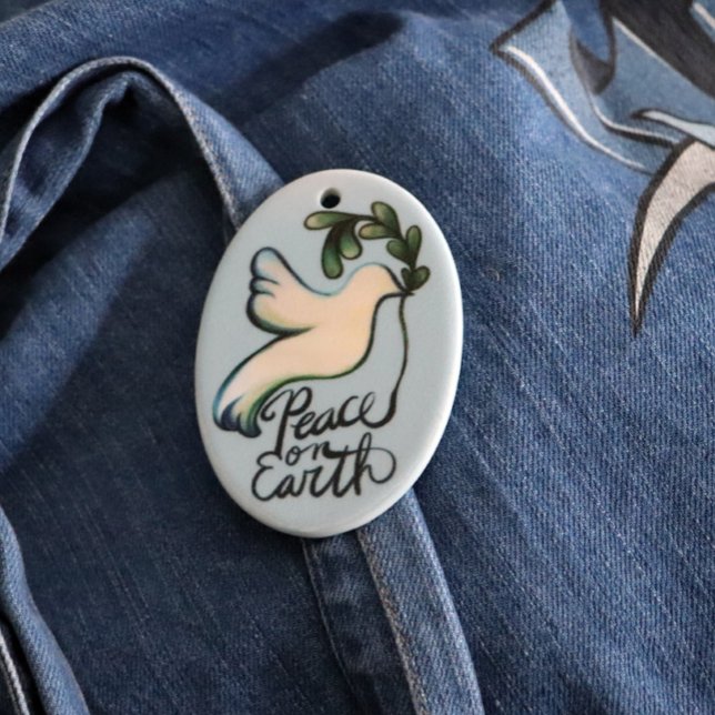 Weltfrieden taub der Hoffnung friedliche Kunst Keramik Ornament (Von Creator hochgeladen)