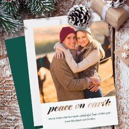 Weltfrieden-Typografie-Montage-Quadrat-Foto Feiertagskarte