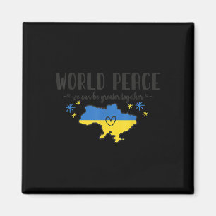 Weltfrieden - Ukraine Shirt: Krieg gegen Ukraine Magnet