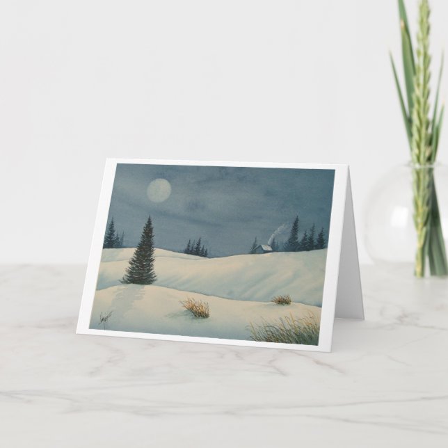 Weltfrieden und Freude zu allen Feiertagskarte (Vorderseite)