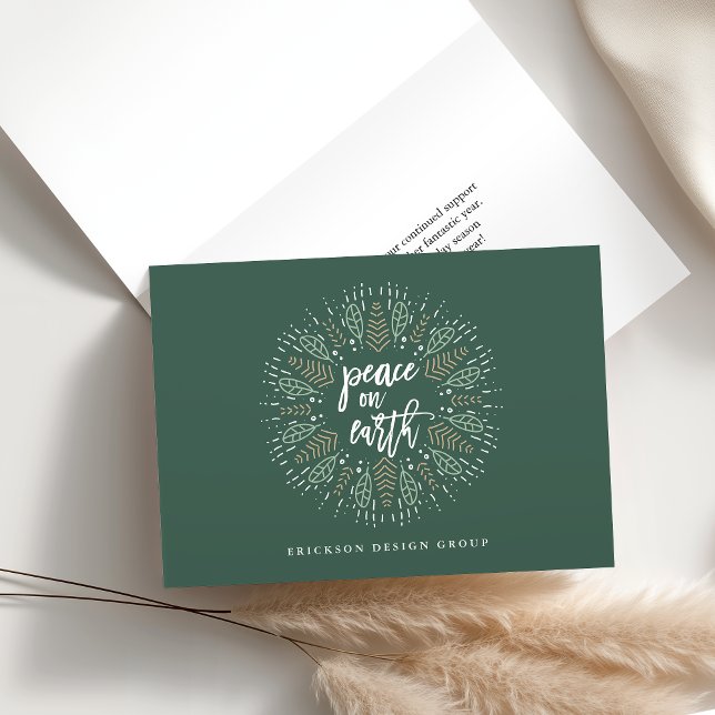 Weltfrieden| Urlaub in Unternehmen Feiertagskarte (Von Creator hochgeladen)