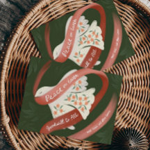 "Weltfrieden"-Urlaubskarte mit Taube