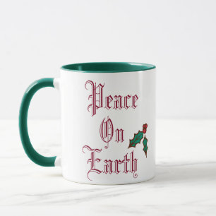 Weltfrieden Vintage Weihnachts-Tasse Tasse