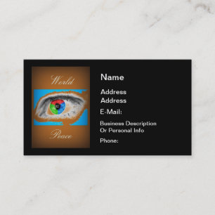 WELTFRIEDEN VISITENKARTE