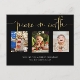 Weltfrieden Weihnachten 3 Foto Collage Glitzer H