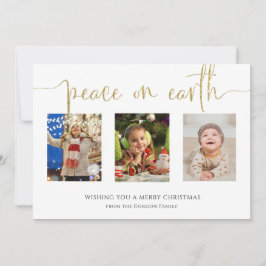 Weltfrieden Weihnachten 3 Foto Collage Glitzer H