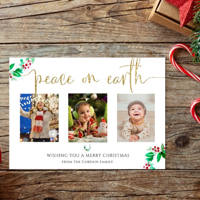 Weltfrieden Weihnachten 3 Foto Kranz (Von Creator hochgeladen)