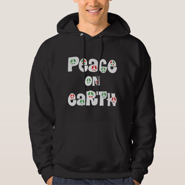 Weltfrieden Weihnachten Hoodie (Vorderseite)