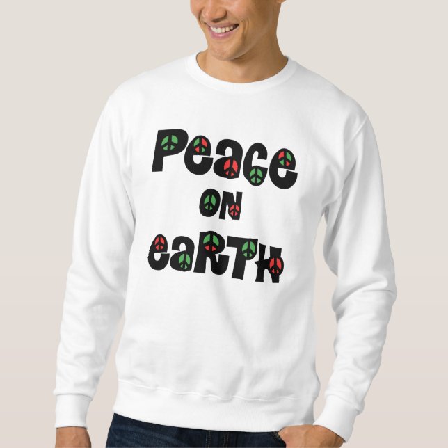 Weltfrieden Weihnachten Sweatshirt (Vorderseite)