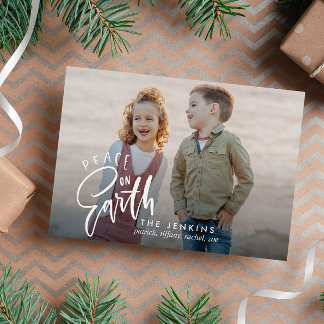 Weltfrieden | Weihnachts-Foto Postkarte