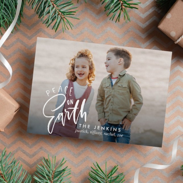 Weltfrieden | Weihnachts-Foto Postkarte (Von Creator hochgeladen)