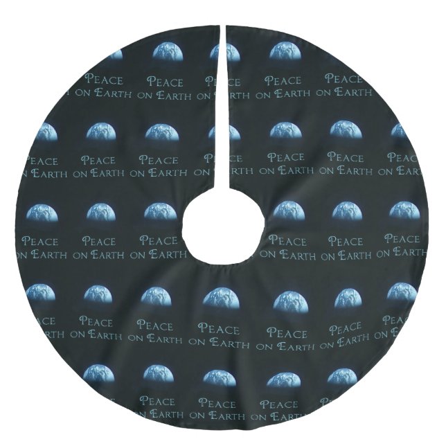 Weltfrieden-Weihnachtsbaum-Rock Polyester Weihnachtsbaumdecke (Vorderseite)