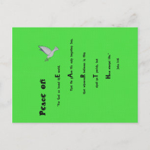 Weltfrieden Weihnachtspostkarte Feiertagspostkarte