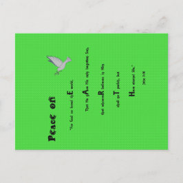 Weltfrieden Weihnachtspostkarte Feiertagspostkarte