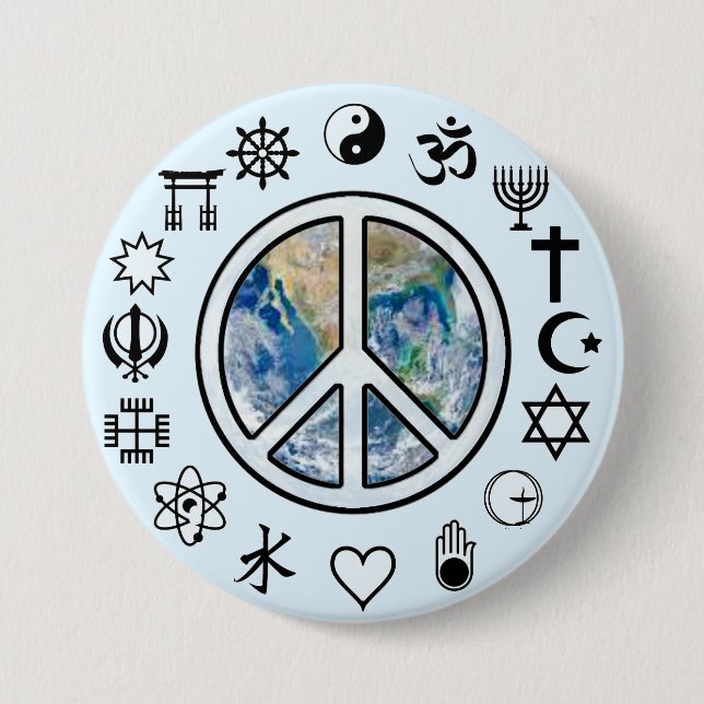 Weltfrieden - Weltfrieden Button (Vorderseite)