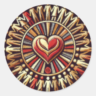 Weltfrieden - Weltfriedensticker Runder Aufkleber