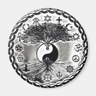 Weltfrieden Yin Yang Magnet