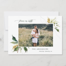 Weltfrieden zwei Fotos Feiertagskarte