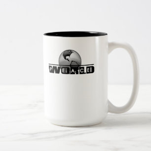 Weltfrieden Zweifarbige Tasse