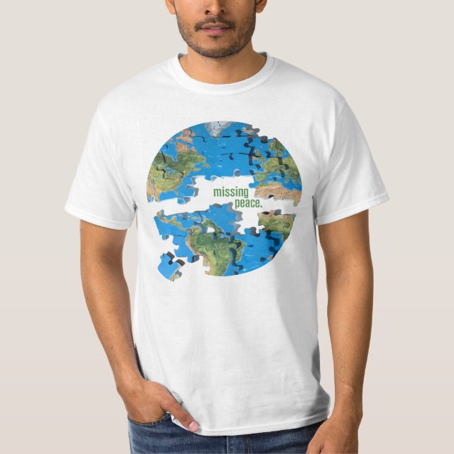 Weltfriedenspuzzlespiel T-Shirt (Vorderseite)