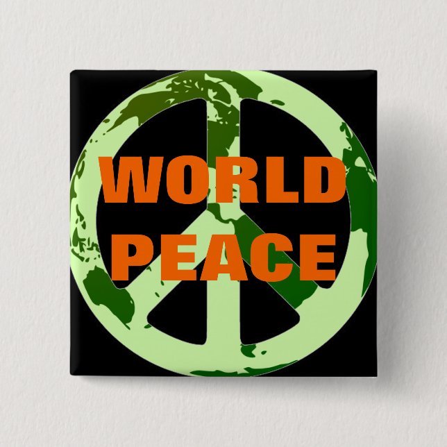 WELTFRIEDENSSCHALTFLÄCHE BUTTON (Vorderseite)