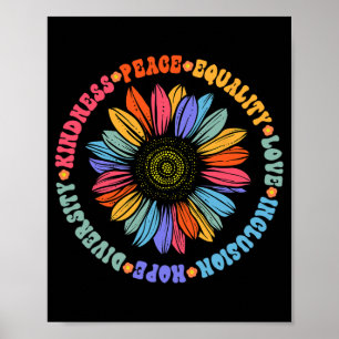 Weltfriedensstifter Sonnenblumenblumengestelle Poster