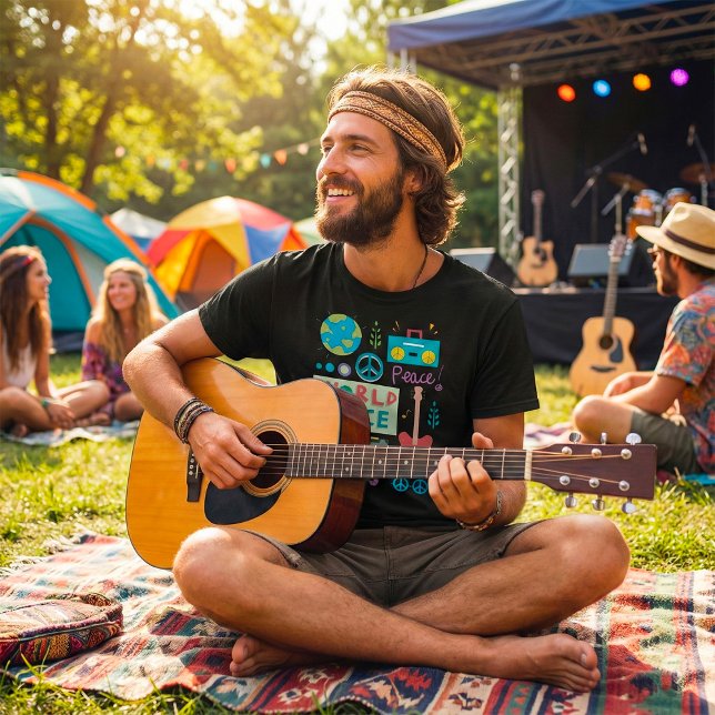 Weltfriedenssymbole Mens-T - Shirt (Von Creator hochgeladen)