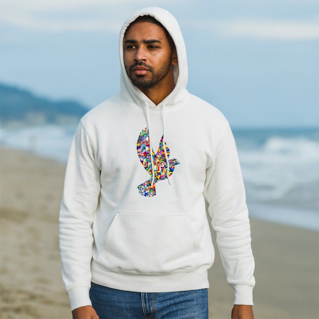 Weltfriedenstove aus internationalen Flaggen Hoodie (Von Creator hochgeladen)